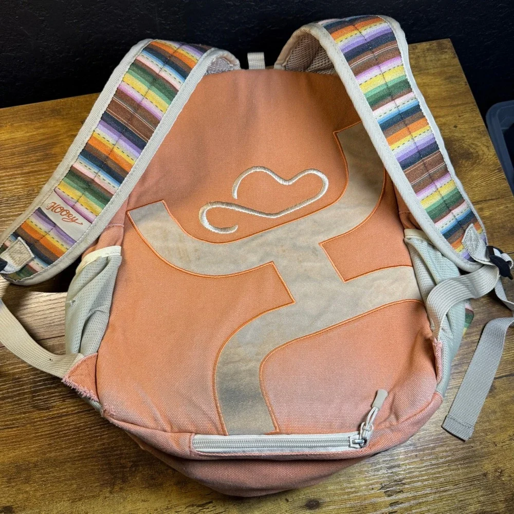Hooey Mercantile Serape Stripe Peach Canvas Backpack‎ Unisex OS